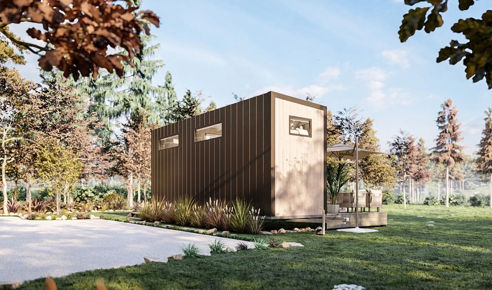 Modernes Wohnmodul Interieur