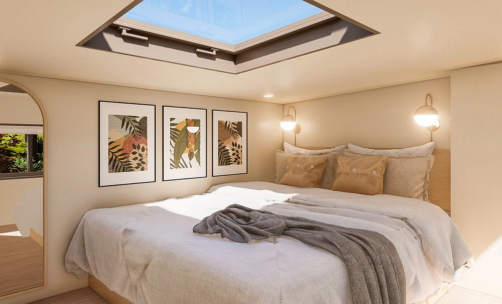 Modernes Wohnmodul Perspektive