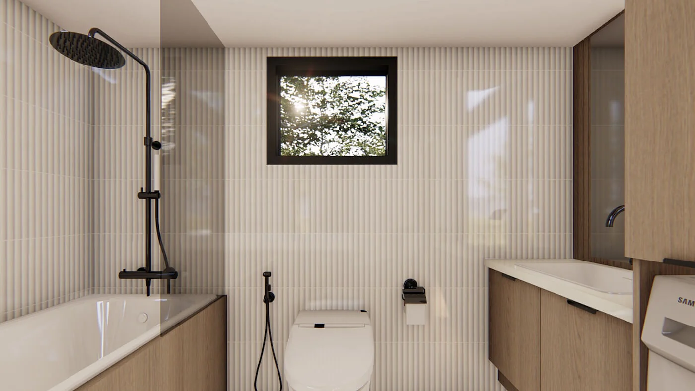 Dunkles Minimal-Design Innendetail 7