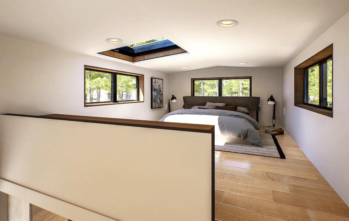 Mobile Holzkabine Loft 1